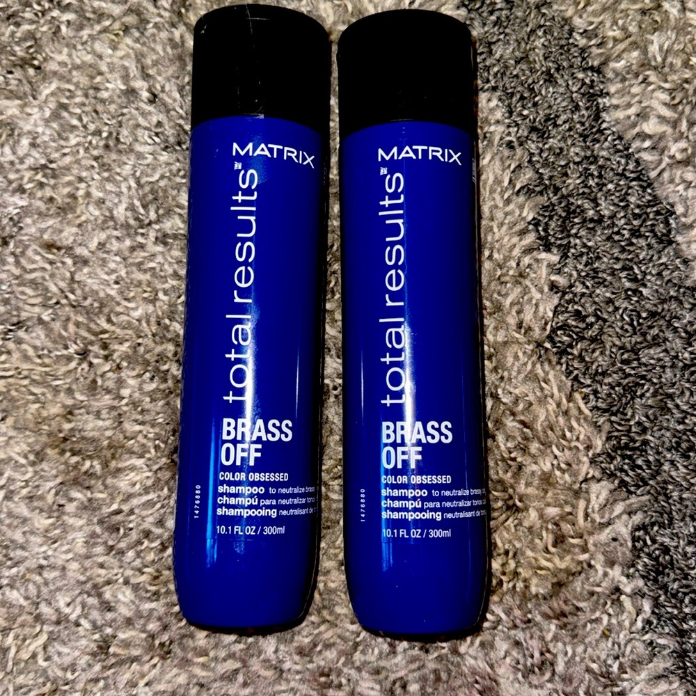 Sealed 2 pack MATRIX Total Results BRASS OFF Blue Shampoo (10.1 oz each)